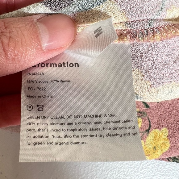 REFORMATION Jade in Pink Conga Tropical Print Midi Dress Size M - Picture 7 of 8